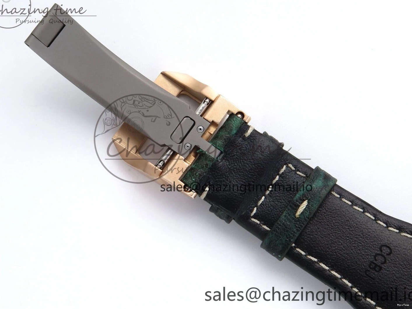 MIROTIME 0307 Durable Big Pilot IW329702 M+F 1:1 Best Edition Green Dial on Green Leather Strap MY 7006